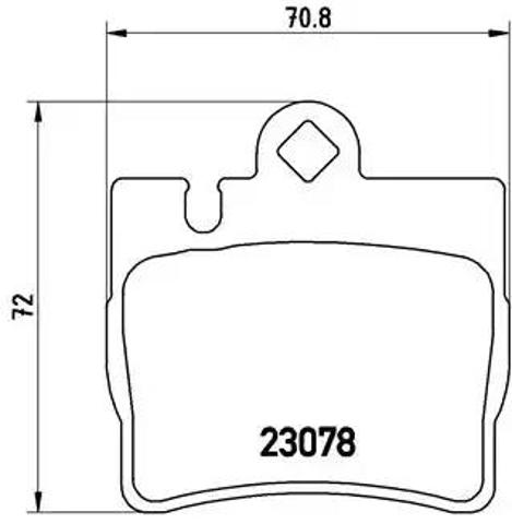 Задні дискові колодки P50042 BREMBO