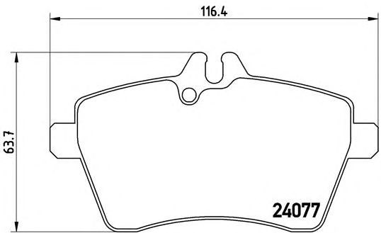 Колодки гальмівні дискові комплект P50056 BREMBO