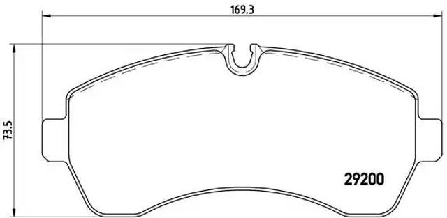 Колодки гальмівні дискові комплект P50059 BREMBO