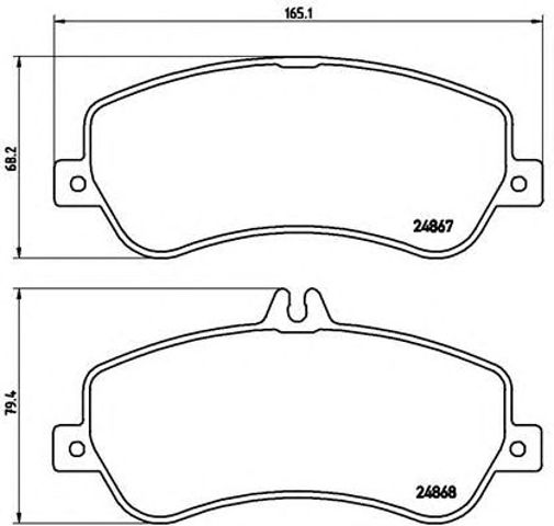 Тормозні колодки P50086 BREMBO