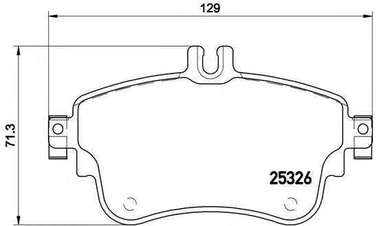 Колодки гальмівні передні, дискові P50094 BREMBO