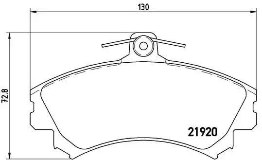 Колодки передні P54022 BREMBO