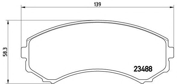 Гальмівні колодки P54029 BREMBO