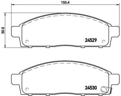 Тормозні колодки P54038 BREMBO