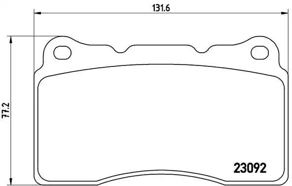 Передні гальмівні колодки P54040 BREMBO