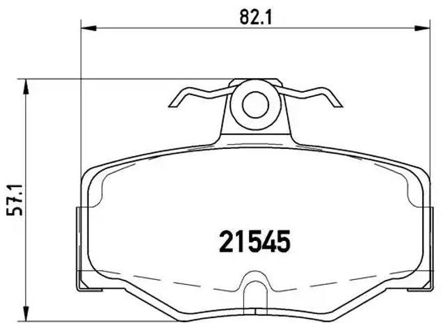 Задні дискові колодки P56024 BREMBO