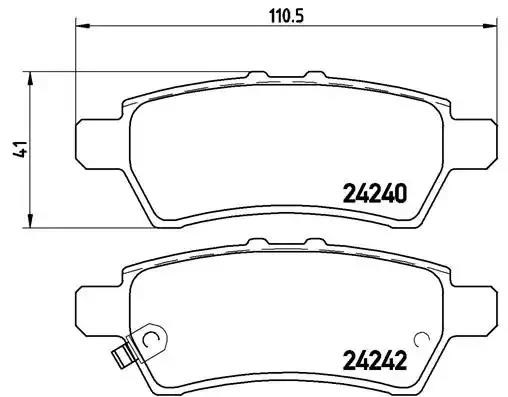 Задні колодки P56060 BREMBO