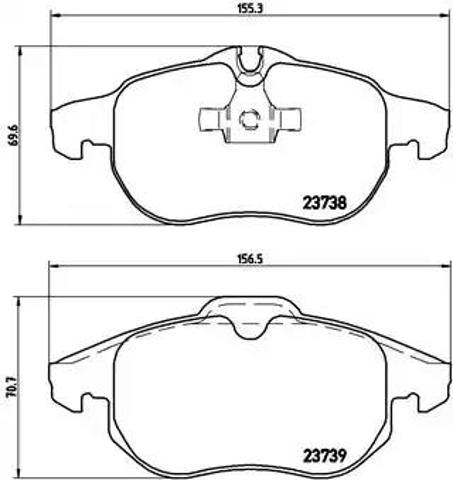 Гальмівні колодки P59043 BREMBO