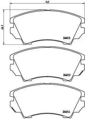 Тормозні колодки P59055 BREMBO