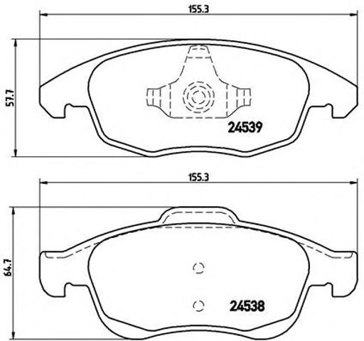Гальмівні колодки P61083 BREMBO