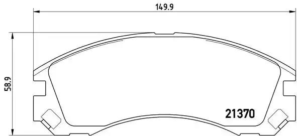 Тормозні колодки P61089 BREMBO