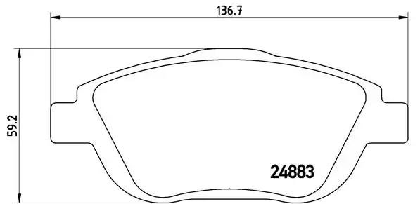 Гальмівні колодки P61103 BREMBO