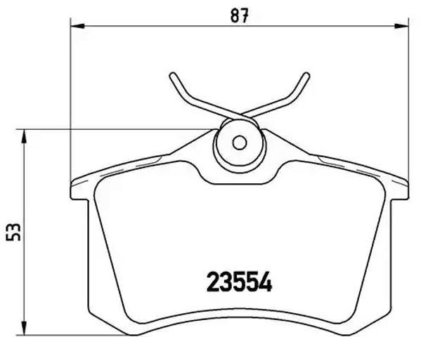 Задні дискові колодки P68024 BREMBO