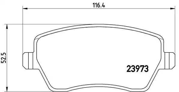 Передні гальмівні колодки P68033 BREMBO