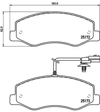 Колодки на гальмо задній дисковий P68061 BREMBO