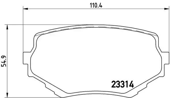 Колодки гальмівні передні, дискові P79009 BREMBO