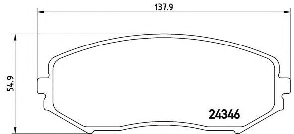 Тормозні колодки P79018 BREMBO