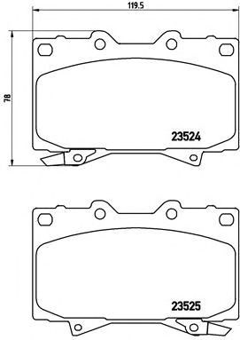 Тормозні колодки P83048 BREMBO