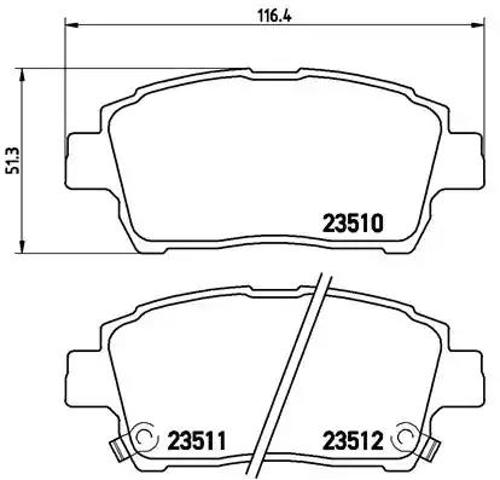 Тормозні колодки P83051 BREMBO