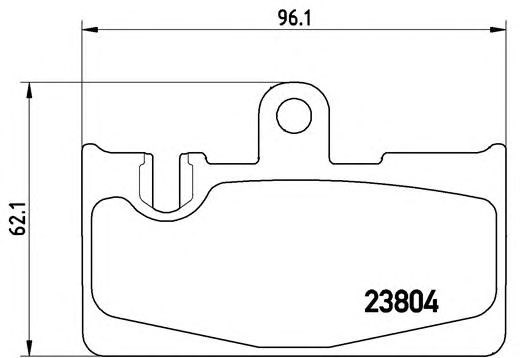Autooil комплект гальмівних колодок P83059