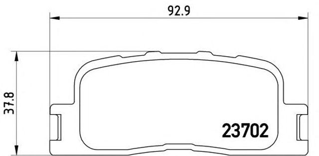 Задні дискові колодки P83088 BREMBO