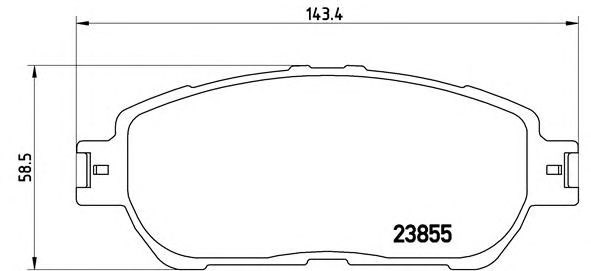 Колодки гальмівні дискові комплект P83105 BREMBO