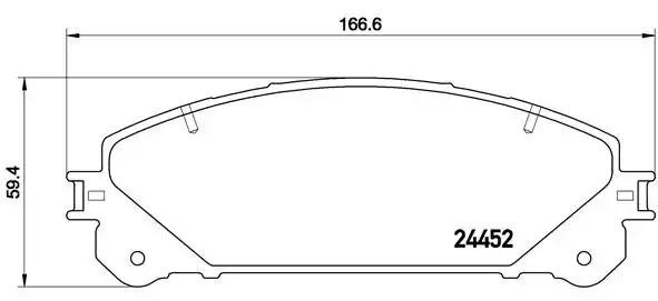 Колодки передні P83145 BREMBO