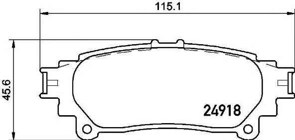 Задні дискові колодки P83152 BREMBO