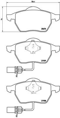 Тормозні колодки P85037 BREMBO