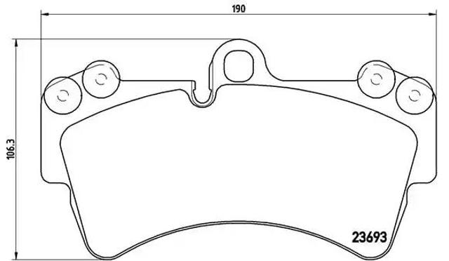 Колодки гальмівні дискові комплект P85065 BREMBO