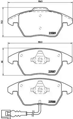 Колодки гальмівні дискові комплект P85075 BREMBO