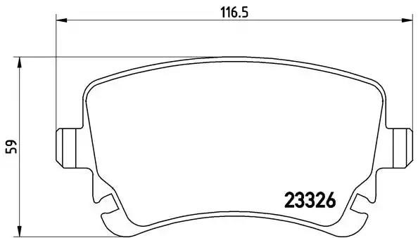 Колодки на гальмо задній дисковий P85076 BREMBO