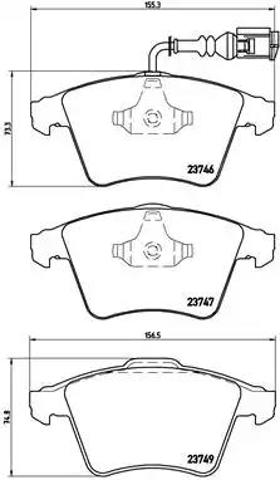 Гальмівні колодки P85081 BREMBO