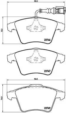 Тормозні колодки P85082 BREMBO