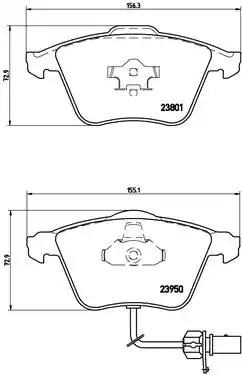 Колодки гальмівні дискові комплект P85097 BREMBO