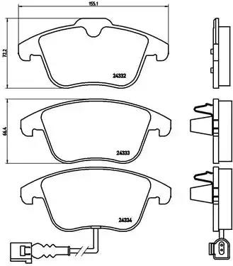 Тормозні колодки P85112 BREMBO