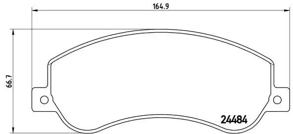 Гальмівні колодки P85115 BREMBO