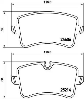 Задні колодки P85120 BREMBO