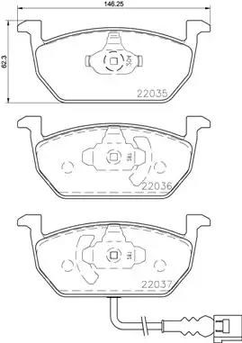 Гальмівні колодки P85137 BREMBO