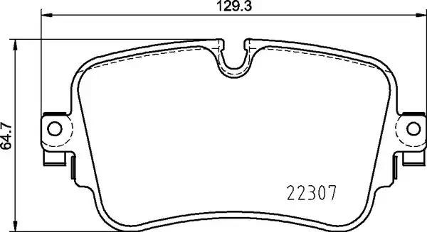 Задні дискові колодки P85161 BREMBO