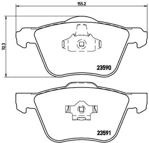 Гальмівні колодки P86022 BREMBO