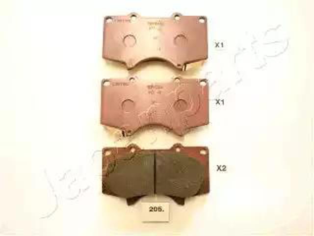 Передні гальмівні колодки PA205AF JAPANPARTS
