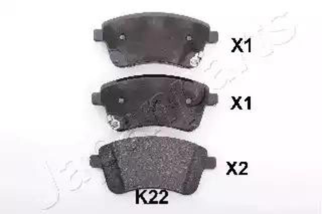 Колодки передні PAK22AF JAPANPARTS