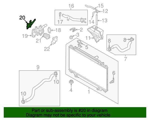 Прокладка корпусу термостата PE0115169 MAZDA
