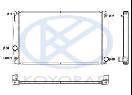 Радіатор двигуна PL011958 KOYORAD
