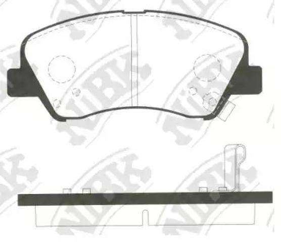 Тормозні колодки PN0537 NIBK