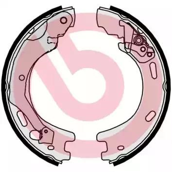 Гальмівні колодки стоянкового гальма S44509 BREMBO