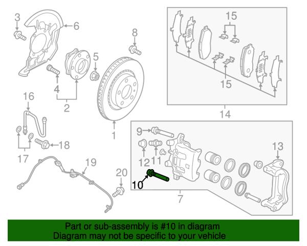 Втулка напрямна гальмівного супорта S47P33998 MAZDA