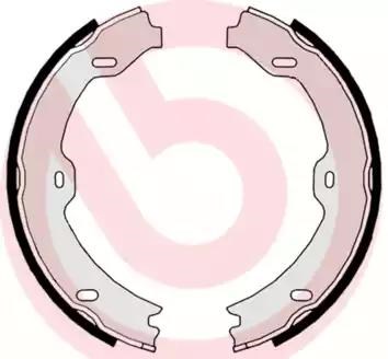 Гальмівні колодки стоянкового гальма S50519 BREMBO