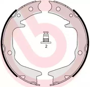 Колодки гальмівні задні, барабанні S54519 BREMBO